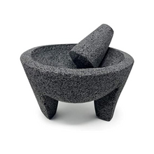 Load image into Gallery viewer, Molcajete - Volcanic Stone Mexican Mortar + Pestle