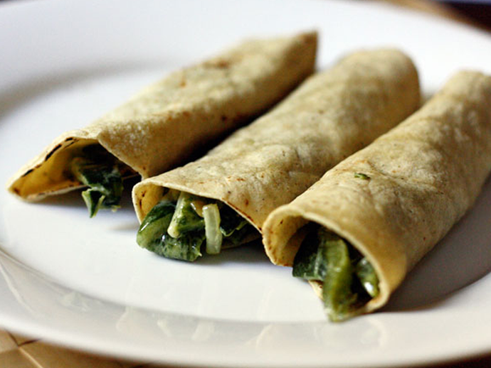Tacos de rajas recipe
